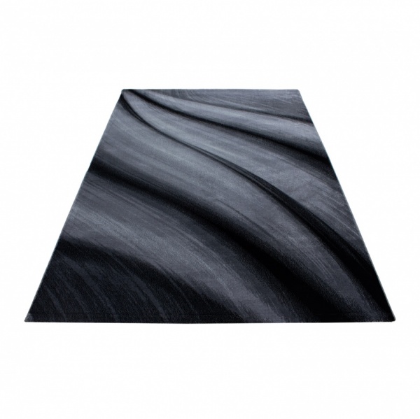 Miami Wave Designer Black Rug